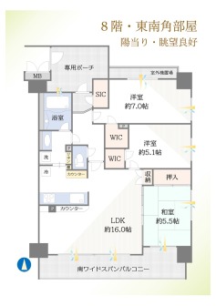 ◇ 南東・角部屋 ◇ サンクレイドル竹ノ塚パラディナーレ ◇